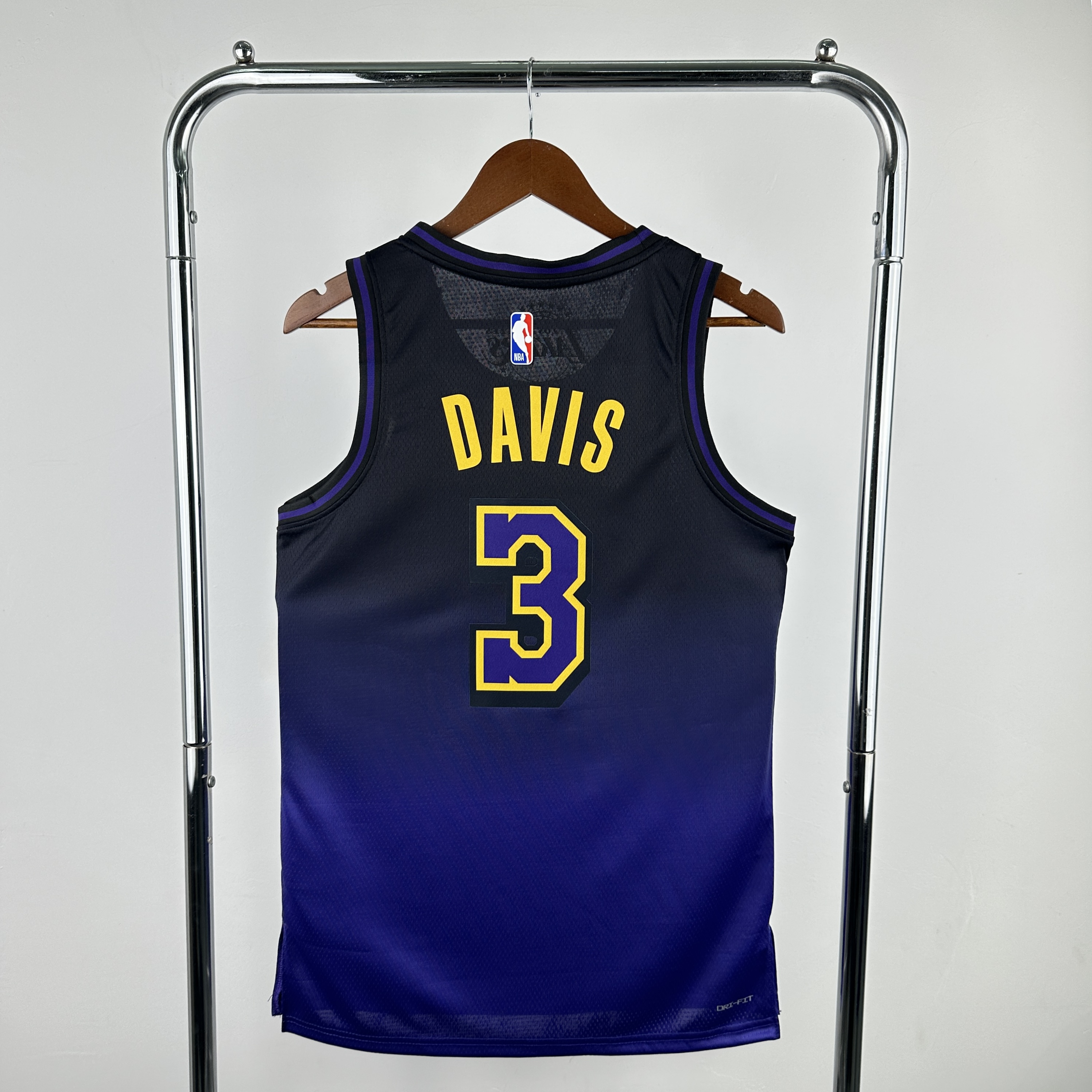 Men Los Angeles Lakers #3 Davis Purple City Edition Season Nike 2025 NBA Jersey